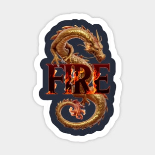 Dragon Fire Sticker